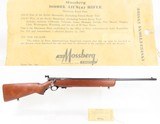 LETTERED WW II U.S. Military MOSSBERG Model 44US .22 RF TRAINING Rifle C&R1944 mfr. U.S. PROPERTY Marked with PEEP SIGHT - 1 of 23