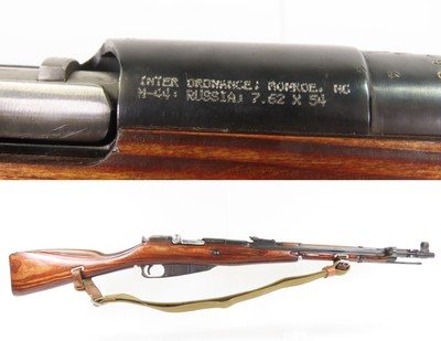 Soviet IZHEVSK M44 7.62 Mosin-Nagant C&R Carbine w/SPIKE BAYONET & SLINGReplacement for the IMPERIAL RUSSIAN/SOVIET M1891