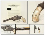 LETTERED, ENGRAVED S&W No. 3 .44 RUSSIAN Revolver Sent to Hartley & Graham, Engraved w Pearl Grips!