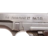 THIRD REICH World War II “fnh” Code GERMAN OCCUPIED Czech CZ M27 Pistol C&R “WaA76” Proofed Czechoslovakian SEMI-AUTOMATIC - 6 of 20