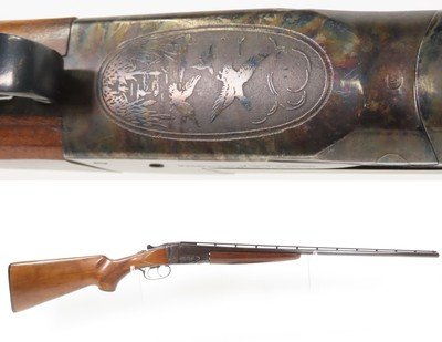 Engraved SAVAGE ARMS Corp. FOX Model B 410 Gauge Double Barrel C&R SHOTGUNFantastic, Light & Popular Shotgun from the Mid to Late 1950s