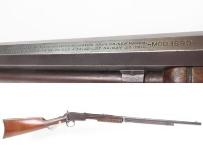 1911 WINCHESTER M1890 Pump Action .22 SHORT RF C&R TAKEDOWN Rifle PLINKERIconic Easy Takedown Rifle in .22 Short Rimfire w/ Added Pistol Grip