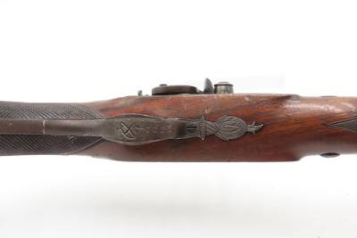 Antique ENGRAVED PAIR British RUMBOLD Percussion DUELING/OFFICER’S PistolsInscribed GOLD & SILVER ACCENTED Conversion Pistols - Image 23 of 25