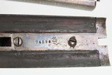 LETTERED Antique PARKER BROTHERS Side by Side DH Grade 3 HAMMERLESS Shotgun 1892 FACTORY ENGRAVED GRADE 3 12 Gauge w/EXTRACTOR - 18 of 25