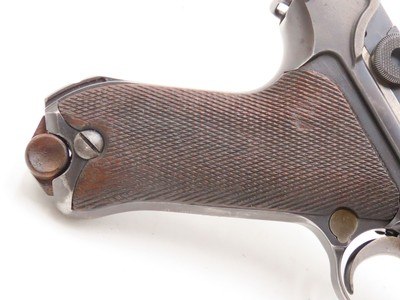 Police Marked “L. Hi. 125.”GERMAN LUGER 9mm Semi-Auto P08 C&R WaA66 Proof Mid 1920s-30s Mfr. with “CROWN/N” Proof Post-WWI - Image 21 of 23