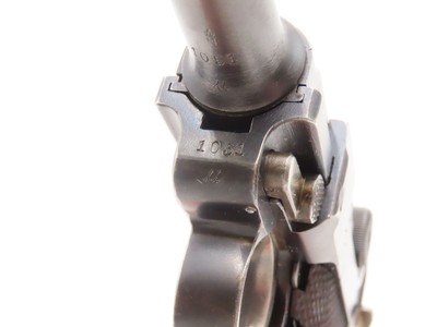 Police Marked “L. Hi. 125.”GERMAN LUGER 9mm Semi-Auto P08 C&R WaA66 Proof Mid 1920s-30s Mfr. with “CROWN/N” Proof Post-WWI - Image 12 of 23