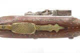 LEBANESE Flintlock BLUNDERBUSS Pistol by ASSAAD ATA of ZAHLÉ Antique ELEGANT Damascus Twist Barrel & Wire Inlays Throughout - 10 of 18