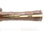 LEBANESE Flintlock BLUNDERBUSS Pistol by ASSAAD ATA of ZAHLÉ Antique ELEGANT Damascus Twist Barrel & Wire Inlays Throughout - 5 of 18
