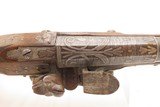 LEBANESE Flintlock BLUNDERBUSS Pistol by ASSAAD ATA of ZAHLÉ Antique ELEGANT Damascus Twist Barrel & Wire Inlays Throughout - 3 of 18
