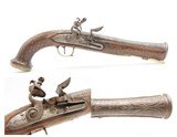 LEBANESE Flintlock BLUNDERBUSS Pistol by ASSAAD ATA of ZAHLÉ Antique ELEGANT Damascus Twist Barrel & Wire Inlays Throughout - 1 of 18