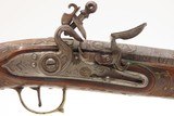 LEBANESE Flintlock BLUNDERBUSS Pistol by ASSAAD ATA of ZAHLÉ Antique ELEGANT Damascus Twist Barrel & Wire Inlays Throughout - 7 of 18