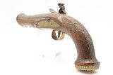 LEBANESE Flintlock BLUNDERBUSS Pistol by ASSAAD ATA of ZAHLÉ Antique ELEGANT Damascus Twist Barrel & Wire Inlays Throughout - 12 of 18