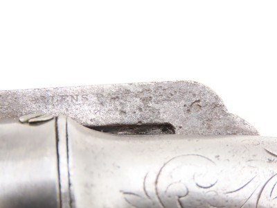 GOLD RUSH Era ALLEN & THURBER Antique WORCHESTER Period PEPPERBOX RevolverENGRAVED First DA Revolving Percussion Pistol - Image 6 of 18