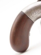 GOLD RUSH Era ALLEN & THURBER Antique WORCHESTER Period PEPPERBOX RevolverENGRAVED First DA Revolving Percussion Pistol - 16 of 18