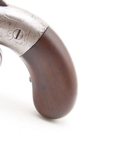 GOLD RUSH Era ALLEN & THURBER Antique WORCHESTER Period PEPPERBOX RevolverENGRAVED First DA Revolving Percussion Pistol - Image 3 of 18