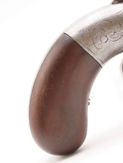 GOLD RUSH Era ALLEN & THURBER Antique WORCHESTER Period PEPPERBOX RevolverENGRAVED First DA Revolving Percussion Pistol - Image 16 of 18