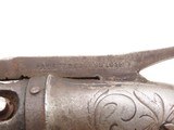 SCARCE ANTEBELLUM Antique STOCKING & Co. .31 Perc. PEPPERBOX Point & ShootENGRAVED Pre-CIVIL WAR Era 6-Shot BELLY GUN - 8 of 16