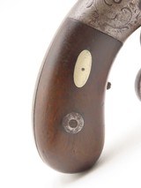 SCARCE ANTEBELLUM Antique STOCKING & Co. .31 Perc. PEPPERBOX Point & ShootENGRAVED Pre-CIVIL WAR Era 6-Shot BELLY GUN - 14 of 16