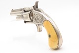 CASED & ENGRAVED Antique SMITH & WESSON Number 1-1/2 WILD WEST .32 Revolver FRONTIER .32 Caliber RF Spur Trigger w/IVORY GRIPS - 18 of 19