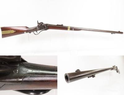 Documented EXTREMELY RARE 1 of 263 SHARPS U.S. Navy M1855 Percussion RifleOnly 50 having the ROLLIN WHITE’S PATENT MARKING