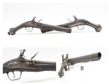 PAIR of ENGRAVED & SILVER INLAID Antique Ornate CAUCASIAN Flintlock Pistols OTTOMAN Early 18th Century DRAGOON Horse Pistols - Image 1 of 25