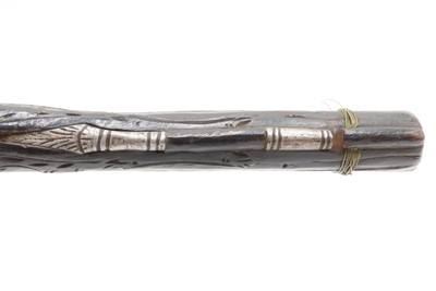PAIR of ENGRAVED & SILVER INLAID Antique Ornate CAUCASIAN Flintlock Pistols OTTOMAN Early 18th Century DRAGOON Horse Pistols - Image 23 of 25