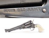 STURM, RUGER “Old Army” Single Action .44 PERCUSSION Six-Shot RevolverAntique Classified with FAUX IVORY GRIPS - 1 of 21