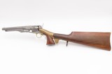 1863 mfr. ENGRAVED Antique CIVIL WAR Antique COLT M1860 .44 Percussion ARMY ENGRAVER RACHEL WELLS w/ SHOULDER STOCK - 2 of 25