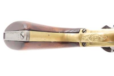 1863 mfr. ENGRAVED Antique CIVIL WAR Antique COLT M1860 .44 Percussion ARMY ENGRAVER RACHEL WELLS w/ SHOULDER STOCK - Image 18 of 25