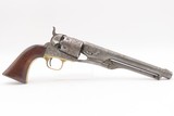 1863 mfr. ENGRAVED Antique CIVIL WAR Antique COLT M1860 .44 Percussion ARMY ENGRAVER RACHEL WELLS w/ SHOULDER STOCK - 11 of 25