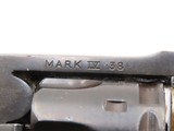 British WEBLEY Mark IV .38/200 DOUBLE ACTION Revolver C&R w/1940 HOLSTER1951-53 mfr. Post-WORLD WAR II Top Break Revolver - 9 of 25