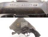British WEBLEY Mark IV .38/200 DOUBLE ACTION Revolver C&R w/1940 HOLSTER1951-53 mfr. Post-WORLD WAR II Top Break Revolver - 1 of 25