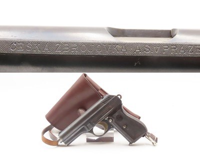 1926 mfr CZECH 9mm Kurz (380 ACP) CZ vz. M24 Semi-Auto Pistol C&R w/HOLSTER Pre-WORLD WAR II GERMAN OCCUPATION MODEL 24