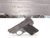 Austrian STEYR PIEPER M1909 .25 ACP Self-Defense SEMI-AUTOMATIC Pistol C&RCONCEAL & CARRY Made circa 1919 with 2 EXTRA MAGS - 1 of 20