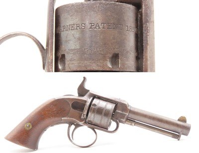 Late 1860s VERY RARE Antique JAMES WARNER .30 RF Cartridge POCKET RevolverNICE & SCARCE Pocket Pistol; 1 of only 1,000 Made - Image 1 of 18