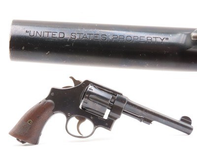 1918 BRITISH PROOFS S&W M1917 .45 ACP Revolver GREAT WAR & WWII Sidearm C&R Made to Fill the Wartime Gap in 1911 Production
