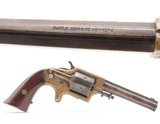 Engraved NEW YORK EAGLE ARMS 1860s PLANTS Front Loading Cup Primed Revolver Antique CIVIL WAR ERA .30 Cal. Spur Trigger Sidearm - 1 of 19