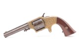 Engraved NEW YORK EAGLE ARMS 1860s PLANTS Front Loading Cup Primed Revolver Antique CIVIL WAR ERA .30 Cal. Spur Trigger Sidearm - 11 of 19