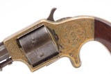Engraved NEW YORK EAGLE ARMS 1860s PLANTS Front Loading Cup Primed Revolver Antique CIVIL WAR ERA .30 Cal. Spur Trigger Sidearm - 18 of 19