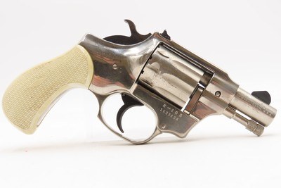 1960s 9-SHOT HIGH STANDARD R103 Sentinel .22 S, L, LR Revolver NICKEL C&R With Original Matching Box! - Image 4 of 20