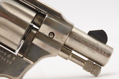 1960s 9-SHOT HIGH STANDARD R103 Sentinel .22 S, L, LR Revolver NICKEL C&R With Original Matching Box! - Image 5 of 20