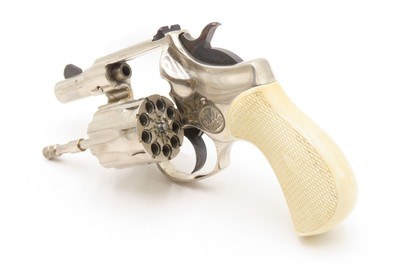 1960s 9-SHOT HIGH STANDARD R103 Sentinel .22 S, L, LR Revolver NICKEL C&R With Original Matching Box! - Image 18 of 20