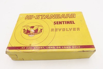 1960s 9-SHOT HIGH STANDARD R103 Sentinel .22 S, L, LR Revolver NICKEL C&R With Original Matching Box! - Image 2 of 20