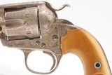 1905 ENGRAVED, SILVER PLATED COLT Bisley SAA .32-20 WCF Revolver C&R CARVED EAGLE & SNAKE IVORY GRIPS - Image 16 of 25