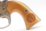 1905 ENGRAVED, SILVER PLATED COLT Bisley SAA .32-20 WCF Revolver C&R CARVED EAGLE & SNAKE IVORY GRIPS - Image 23 of 25