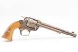 1905 ENGRAVED, SILVER PLATED COLT Bisley SAA .32-20 WCF Revolver C&R CARVED EAGLE & SNAKE IVORY GRIPS - Image 19 of 25