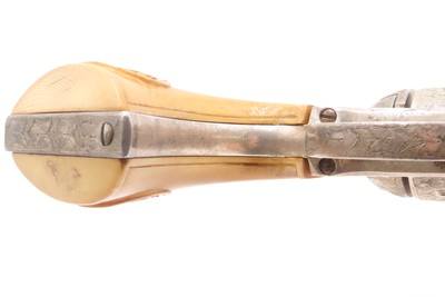 1905 ENGRAVED, SILVER PLATED COLT Bisley SAA .32-20 WCF Revolver C&R CARVED EAGLE & SNAKE IVORY GRIPS - Image 10 of 25