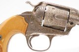 1905 ENGRAVED, SILVER PLATED COLT Bisley SAA .32-20 WCF Revolver C&R CARVED EAGLE & SNAKE IVORY GRIPS - Image 20 of 25