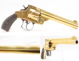 c1880s mfr. GOLD PLATED Antique SMITH & WESSON .44 “FRONTIER”.44-40 WCFDOUBLE ACTION .44 WINCHESTER CENTER FIRE - 1 of 19