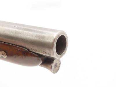 BANK NOTE ENGRAVED English GLENTON Antique SILVER INLAID Percussion PistolBritish SELF DEFENSE Pistol Made Circa 1840 - Image 7 of 18
